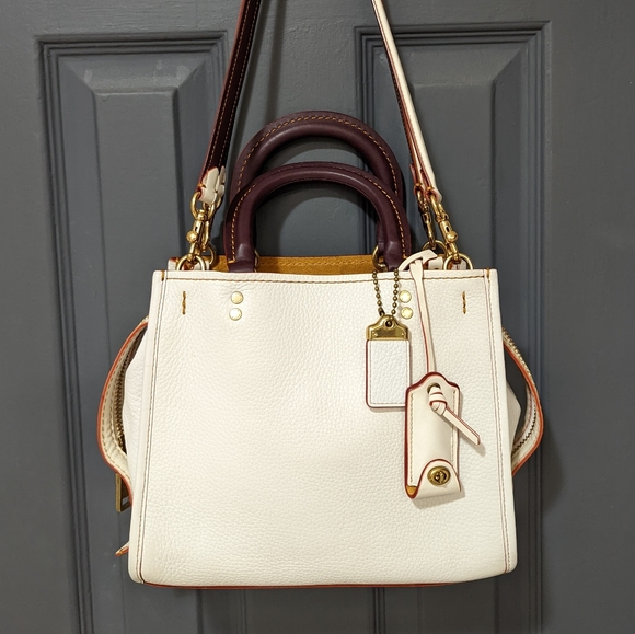 Coach Rogue 25 Chalk and Oxblood - Picture 9 of 16